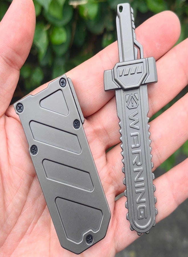 T-Conceal EDC Fidget Sliders Fidget Toys Stress Relief for Adults Metal Toy Mechanical Push Stress Relief Toy Sword Style Fidget Toy for (Grey) - Image 4